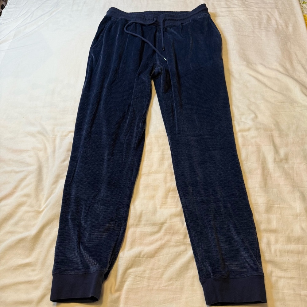 Daniel Buchler Velour Lounge Jogger Pants